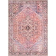 thumbnail image 3 of Unique Loom Timeless Collection Area Rug - Simon (7' 6" x 10' 6" Rectangle Red/Teal), 3 of 7