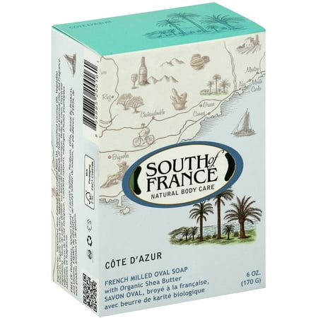 French Snap - 6 Pack - South of France French Milled Oval Soap Cote d'Azur 6 oz