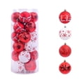 thumbnail image 2 of 24pcs Christmas Ball Ornaments Shatterproof Plastic Christmas Tree Decorations for Xmas Party Home Office Holiday Decor-Medium Size (2.36"/ 60mm), 2 of 6