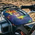 thumbnail image 2 of Uorisanigo ATV Seat Cover Waterproof Polyester Material, Anti-Slip Starry Hippie Frog 4 Wheeler Seat Covers Protection Compatible with Polaris Sportsman Polaris Scrambler Honda Rancher, 2 of 7
