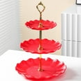 thumbnail image 6 of Dianli Multi-Layer Candy and Fruit Tray Three-Tier Plastic Serving Platter for Wedding KTV Living Room Refreshments Dry Fruit Dessert Display Easy Assemble Sturdy Design, 6 of 6