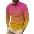 thumbnail image 2 of Blusa y camisa de manga larga con cuello vuelto para hombre, informal, con cuello vuelto, estampado, para fitness, deportiva, de manga larga, de poliéster, 2 of 5