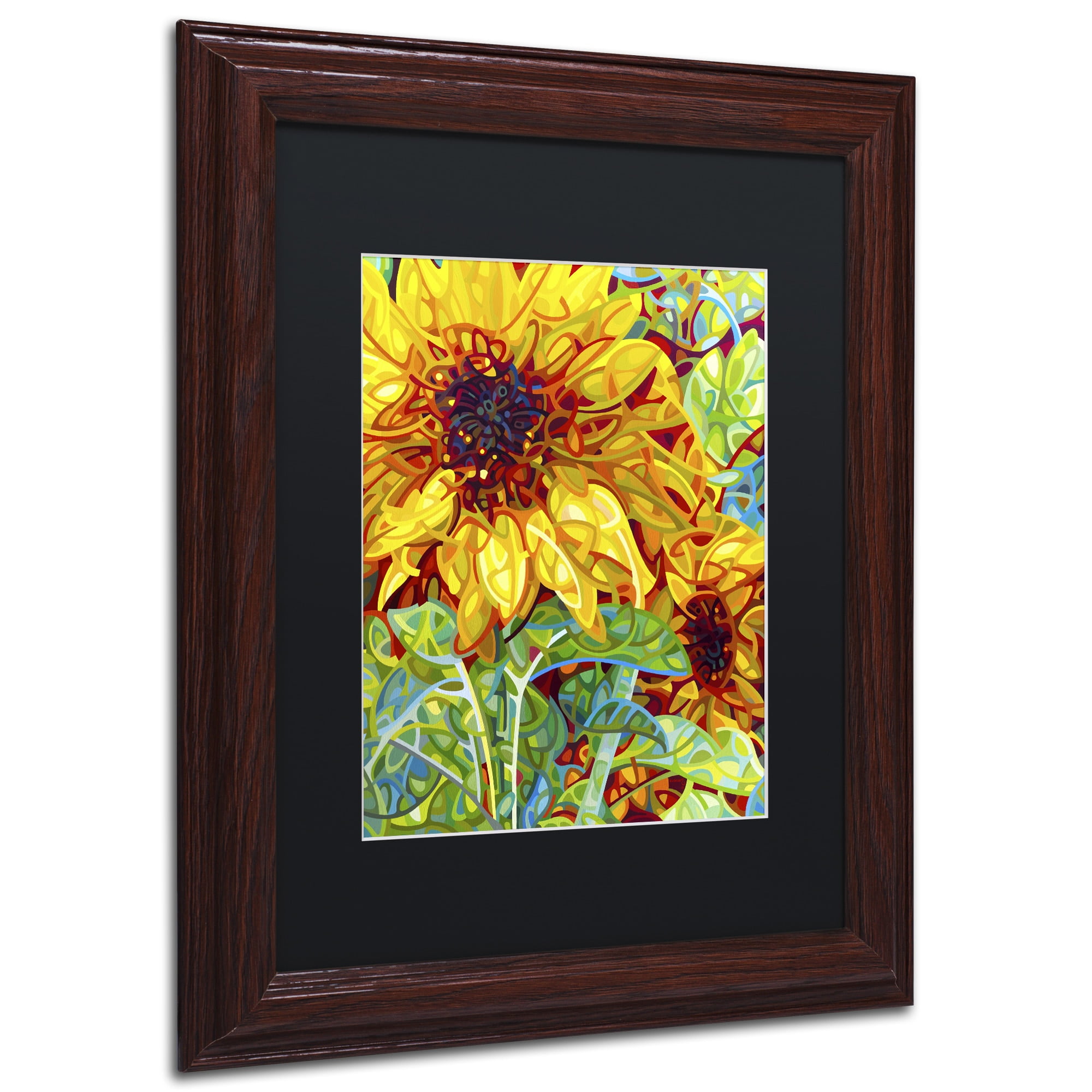 Mandy Budan 'Summer In The Garden' Black Matted Framed Art