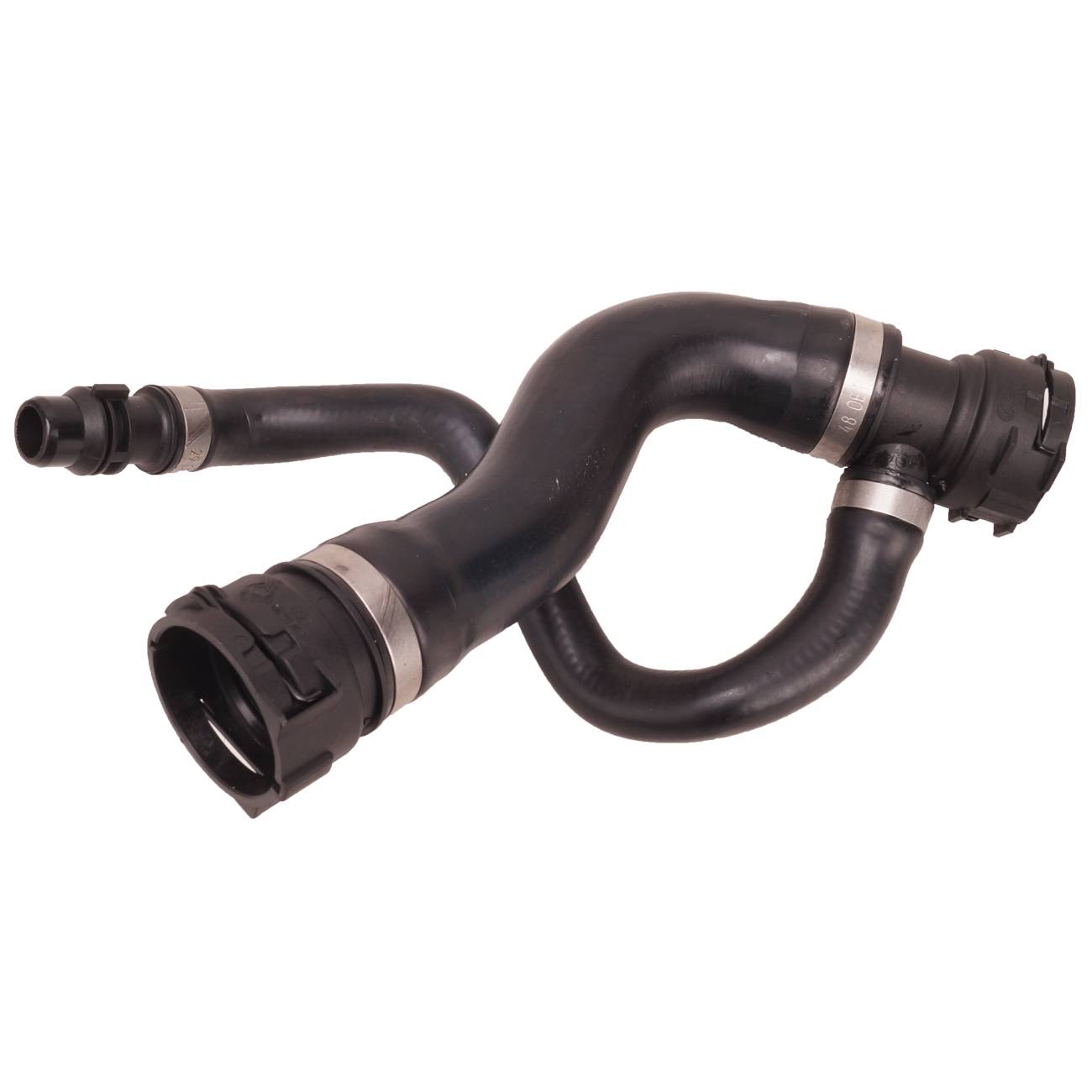 OE # 17127537107 Plastic Upper Engine Coolant Radiator Hose Pipe 1PC Fits select: 2007-2008 BMW X5 3.0I, 2009-2010 BMW X5 XDRIVE30I