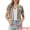 Khaki Black, variant on DARING DIVA Women's Short Sleeve Tweed Jacket Crew Neck Button Front Cropped Cardigan XS Pink