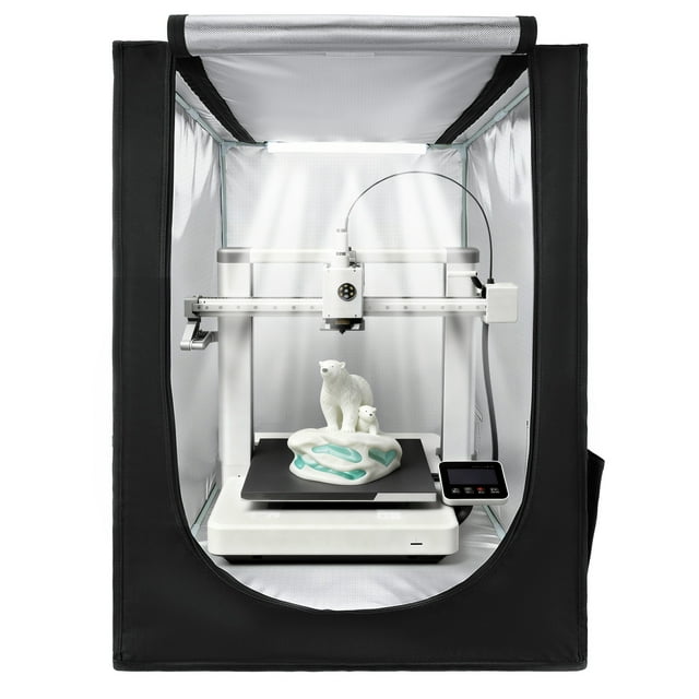 VEVOR 3D Printer Enclosure, Dustproof Waterproof Oxford Cloth 3D Printer Tent, Constant Temperature Protective Case with LED Lighting, Compatible with Creality/ELEGOO/Anycubic Multiple Popular Models