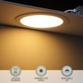 thumbnail image 3 of TORCHSTAR 8 Inch 5CCT Ultra-Thin LED Recessed Ceiling Light with Junction Box, CRI90, 27003000350040005000K Selectable, 18W Dimmable Slim Canless Wafer Downlight, ET, 3 of 8