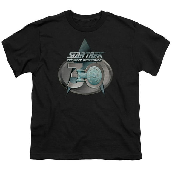 Star Trek - Tng 30 Logo - Youth Short Sleeve Shirt - X-Large