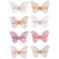thumbnail image 4 of 8pcs Papillons Nail Charm Mode Décorations d'Ongles 3D Ornements de Manucure, 4 of 8
