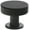 Flat Black, variant on Emtek 86322 Cadet 1-1/4" Mushroom Cabinet Knob From The Mid Century Modern Collection -