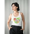 thumbnail image 2 of Vegetables In A Heart Design Tank Women -Image by Shutterstock, Female Medium, 2 of 4