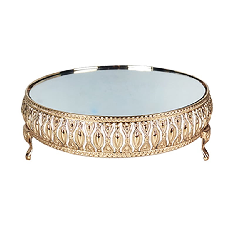 Gold Crystal Metal Wedding Cake Stand Modern Cake Stands Plate Rack Set