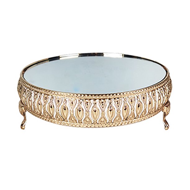 Gold Crystal Metal Wedding Cake Stand Modern Cake Stands Plate Rack Set