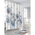 thumbnail image 3 of Fsddascl Blue Teal Dandelion Shower Curtain Set - Standard 72" x 72" Washable Bathtub Curtain with 12 Hooks, Dragonfly Modern Art Watercolor Waterproof Fabric Stall Shower Curtains for Bathroom, 3 of 6