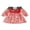 Red, variant on RUINIXCW Girls Christmas Dress, Long Sleeve Crew Neck Santa Claus Plaid A-line Dress