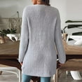 thumbnail image 5 of Turilly Cardigan Sweaters for Women Women's Winter Loose Solid Sweater Long Sleeve Cardigan Top Coat, 5 of 6