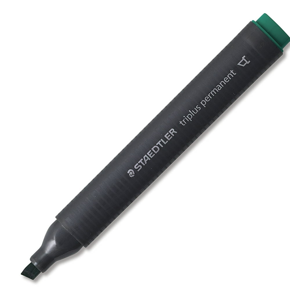 Staedtler Triplus Permanent Marker Green, Chisel Tip
