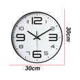 thumbnail image 2 of Reloj de pared analógico silencioso con pilas para aula, escuela, oficina, dormitorio, cocina, sala de estar, decoración, 2 of 6