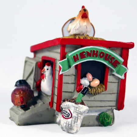 Resin Panels For Sale Wood Paneled Henhouse Resin Hanging Christmas Ornament, One Henhouse Hanging Christmas Ornament By JWM Ship from US ()