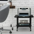 thumbnail image 2 of Giantex 2-Tier Printer Stand, Under Desk Rolling Printer Cart with 2 Storage Shelves, Mobile Machine Stand Storage Rack for Home Office, 2 of 6