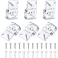 thumbnail image 1 of 30 Pcs Glass Window Retainer Clips Kit, Transparent Mirror Fixing Clips Glass Door Holder Cabinet Panel Bracket with Screws for Fixing Glass,B, 1 of 7