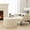 Ivory Checked, variant on Round Pouf Ottoman 20 x 20 x 14 Inches Boho Poof Home Decor Floor Pouffe Ottoman Foot Rest for Couch Sofa Bean Bag Chairs Living Room Bedroom Cream White