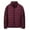 Burgundy, variant on Wyobmus Mens Thicken cotton Lined Jacket Winter Solid Color Overcoat Zipper Cardigan Pocket Long Sleeve Padded Jacket Coat Black