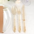 Efavormart 24 Pack | Elegant Clear Gold Glittered Heavy Duty Plastic ...