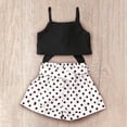 thumbnail image 5 of URMAGIC Toddler Kid Girls Strap Top+Polka Dot Shorts Summer Outfit Clothes Two Piece Set 1-6 Years, 5 of 5