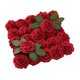 thumbnail image 1 of Conjunto de caja de flores artificiales, centros de mesa DIY de rosas falsas, flores de imitación con hojas para decoración del hogar del Día de, 1 of 8