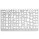 thumbnail image 4 of Dibujo hueco s pntils de pintura del dibujo del Acero inoxidable Macarena Tipo3 Stencil Ruler Kids, 4 of 8