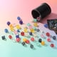 thumbnail image 5 of Juego de dados poliedricos DND, 7 piezas de dados acrílicos para juegos de rol de mesa, accesorios para juegos de mesa, negro brillante, 5 of 6