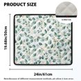 thumbnail image 2 of ZIATUBLES Washer and Dryer Dust Cover Anti-Scratch Washing Machine Top Protceor Mat for Laundry Room Home Kitchen Washable Decor Accessories, 24 x 19.7 Inch, Eucalyptus Leaf White, 2 of 7