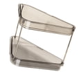 thumbnail image 1 of Luzkey 2 Tier Corner Makeup Organizer,Desktop Shower Shelf,Kitchen Organizer Rack, Corne Storage Rack for Toilet, Bathroom, Bedroom Transparent Gray, 1 of 8