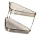 thumbnail image 1 of Organizador de maquillaje de esquina de 2 niveles con estante de almacenamiento de esquina Gris transparente, 1 of 9