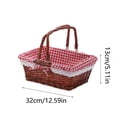 thumbnail image 2 of Large Woven Storage Basket Durable Material Spacious Design for Bread Fruit Snack Home Organization Kitchen Dining Room Decor, 2 of 5