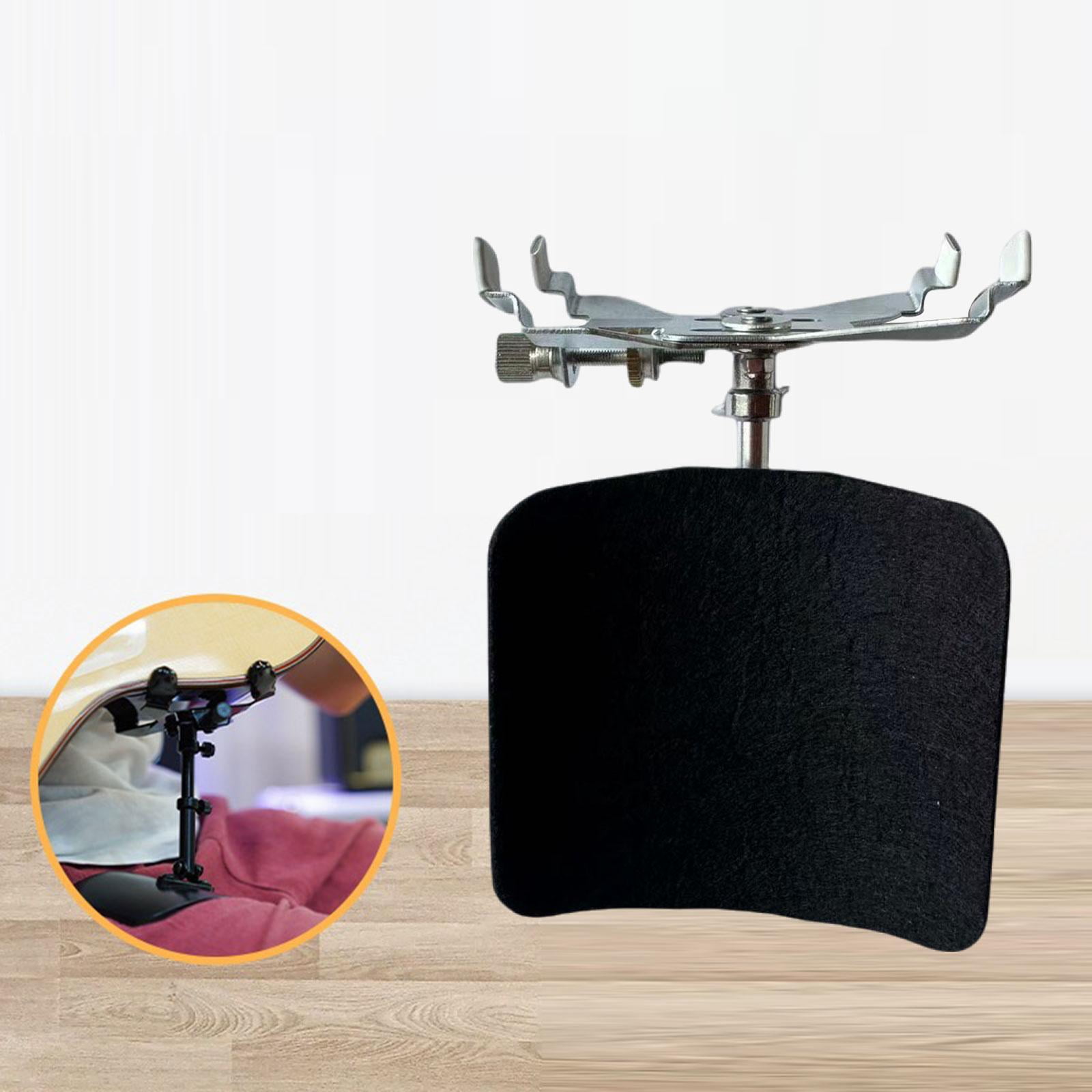 LeeQinersw Guitar Support Foldable Metal Practical Guitar Rest Support Stand Guitar Bracket Black Rest Support
