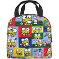 thumbnail image 3 of Keroppi Lunch Bag Insulated Lunch Box With Compartments Waterproof Reusable Tote Bag For Work Hiking Travel One Size, 3 of 8
