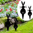 thumbnail image 1 of Metal Yard Stakes Yard Decor Metal Garden Decorative Animal Stake Decor Patio Decorations Outdoor Metal Statue For Yard Decor，1 Rabbit Inserted On The Ground, 1 of 8
