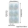 thumbnail image 3 of Molde De Silicona Con Forma De Fruta, 6 Rejillas, Formas De Silicona Únicas, Moldes Antiadherentes Para Pasteles, Sartenes Y Postres., 3 of 5