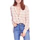 thumbnail image 2 of Free People All About The Feels - Camiseta con botones para mujer, color rosa, grande Free People Camisa con botones, 2 of 2