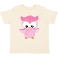 thumbnail image 3 of Inktastic Cute Pink Spring Owl Girls Toddler T-Shirt, 3 of 5