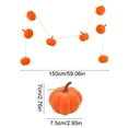 thumbnail image 3 of 59-Inch Pumpkin String Lights, Halloween Thanksgiving Fall Party Decor, Soft LDPE Pumpkin Garland for Indoor Outdoor Wall Garden Decoration Holiday Decorations Holiday Gifts, 3 of 7