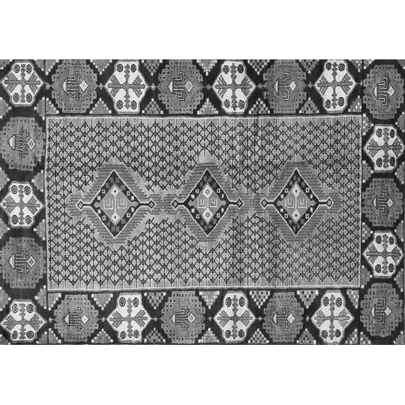 Ahgly Company Indoor Rectangle Persian Gray Traditional Area Rugs, 5' x 8'
