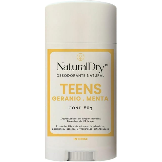 Desodorante Natural Unisex NaturalDry Aroma Geranio-Menta para Teens