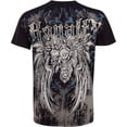 thumbnail image 2 of Sakkas Royalty Fleur de Lis Metallic Silver Embossed Cotton Mens Fashion T-Shirt - Black / XX-Large, 2 of 2