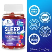 Melatonin Sleep Gummies - Melatonin 12mg Per Serving - Extra Strength Sleep Support Melatonin Gummy - Vegan Sleeping Gummy Supplement - Restful Sleep Support for Adults - Berry Flavor - 60 Gummies
