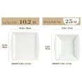thumbnail image 3 of MALACASA, Series Blance, 12 pieces Dinnerware Set with 6-Piece Dinner Plates and 6-Piece Soup Plates, Service for 6, 3 of 8