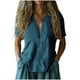 thumbnail image 1 of Vestidos Casuales Para Mujer, Blusas De Mujer De Moda Camisa de botones lisa de moda para mujer, blusa holgada con cuello en V para mujer, 1 of 6