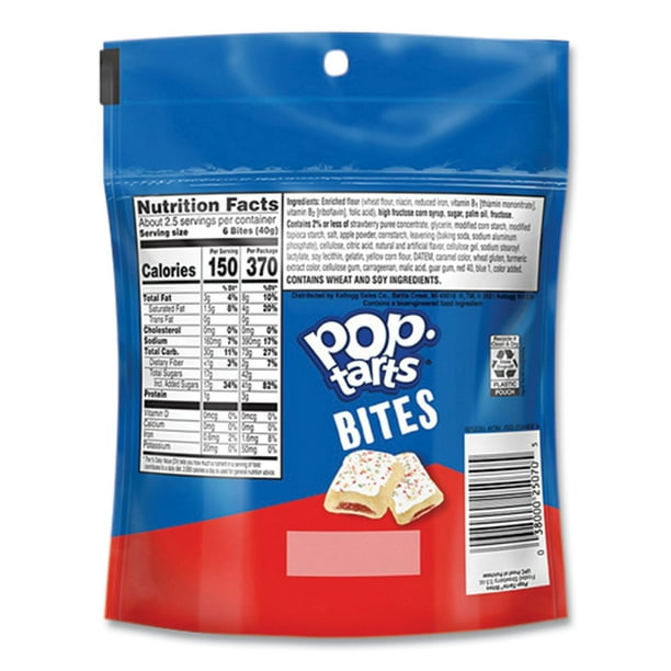 Pop Tarts Bites, Frosted Strawberry, 3.5 oz Bag, 6/Carton Pop Tarts Bites, Frosted Strawberry, 3.5 oz Bag, 6/Carton